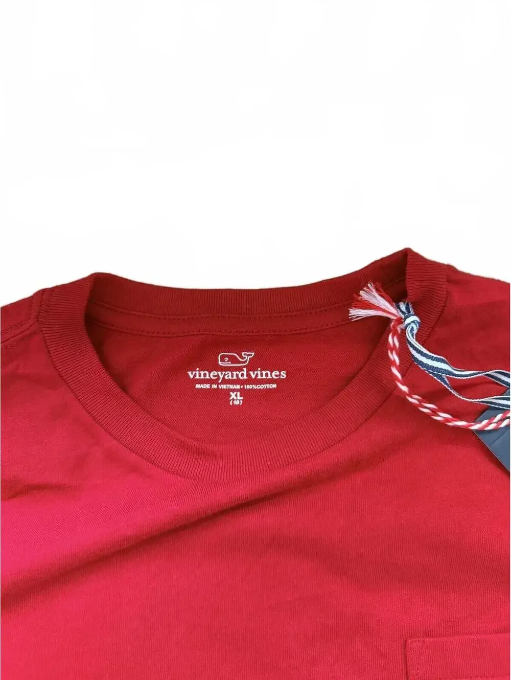 Vineyard Vines Kid's Santa Whale Christmas Graphic Long Sleeve Tee Size XL NWT